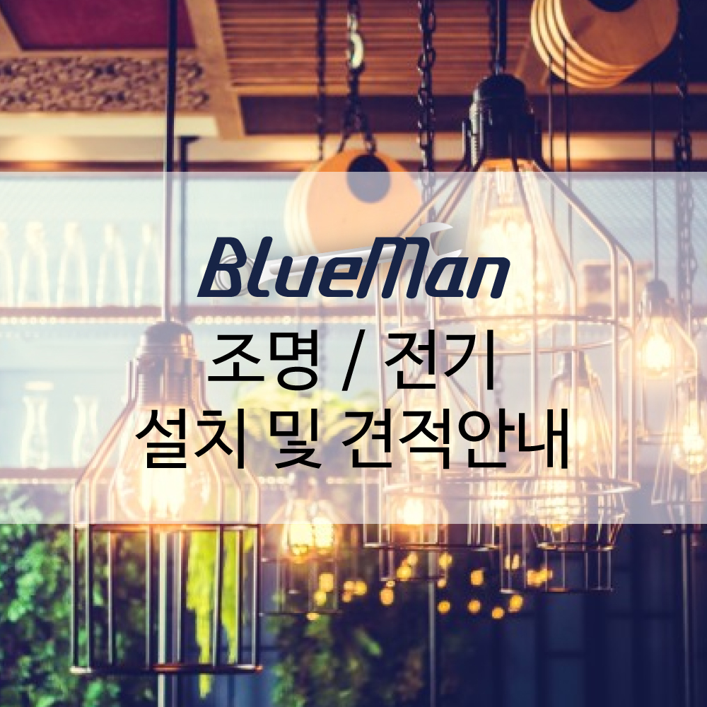 블루맨 조명 전기 설치서비스 : 알에프몰