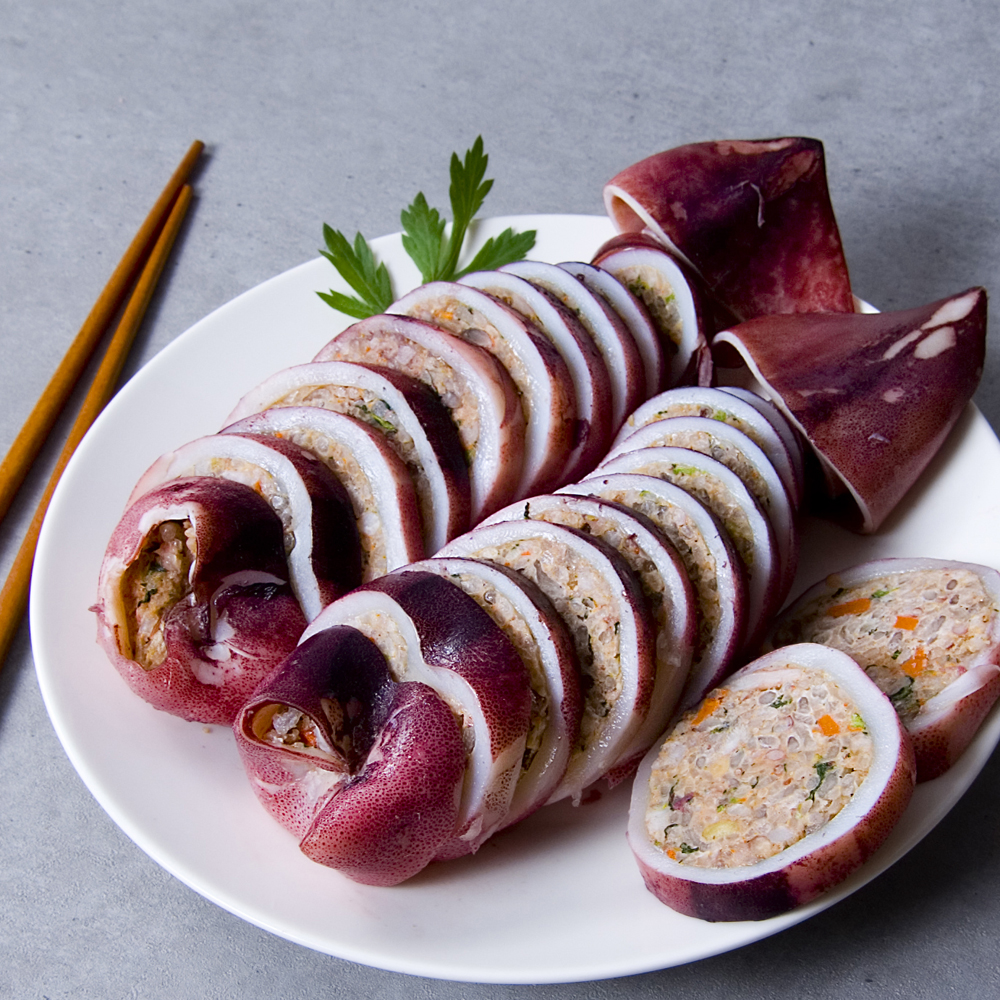 속초중앙시장 오징어순대 통 500g : 프레씨