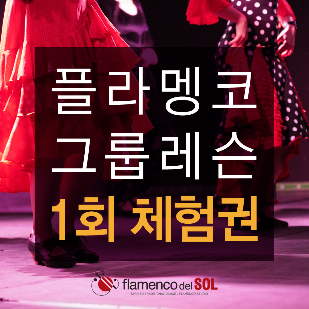 플라멩코 그룹레슨 1회 체험권_안무클래스 : 플라멩코 델 솔