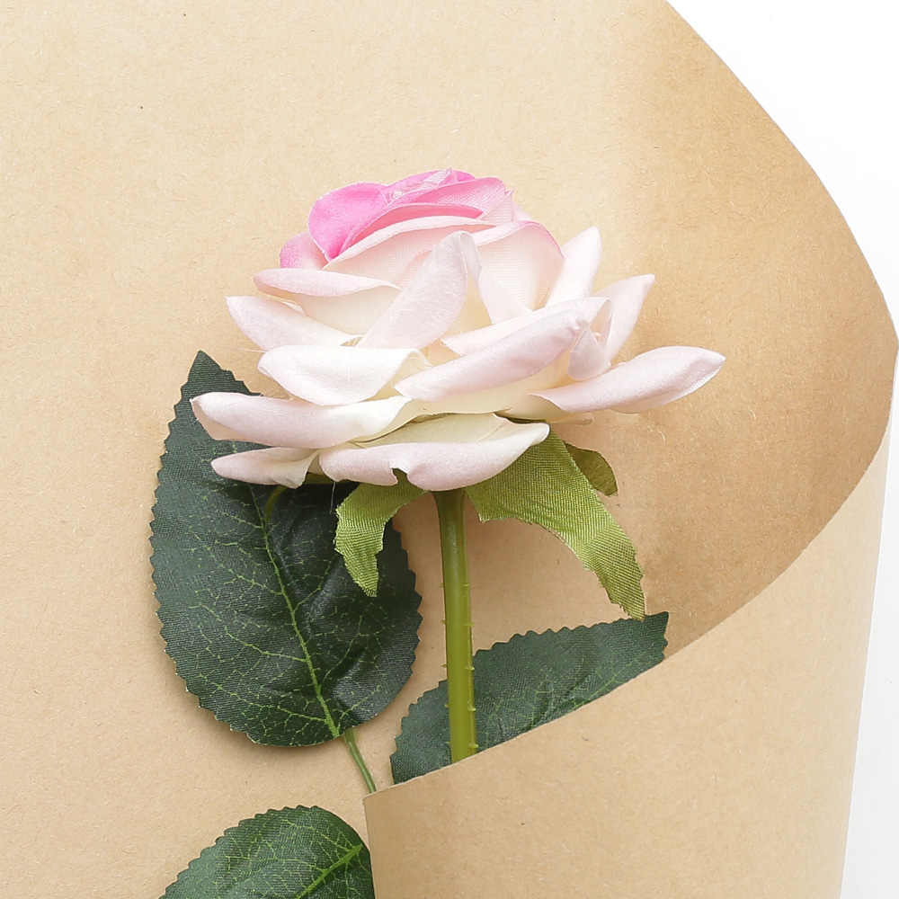 장미꽃 조화 (한송이) 52cm 분홍 : 오꿈