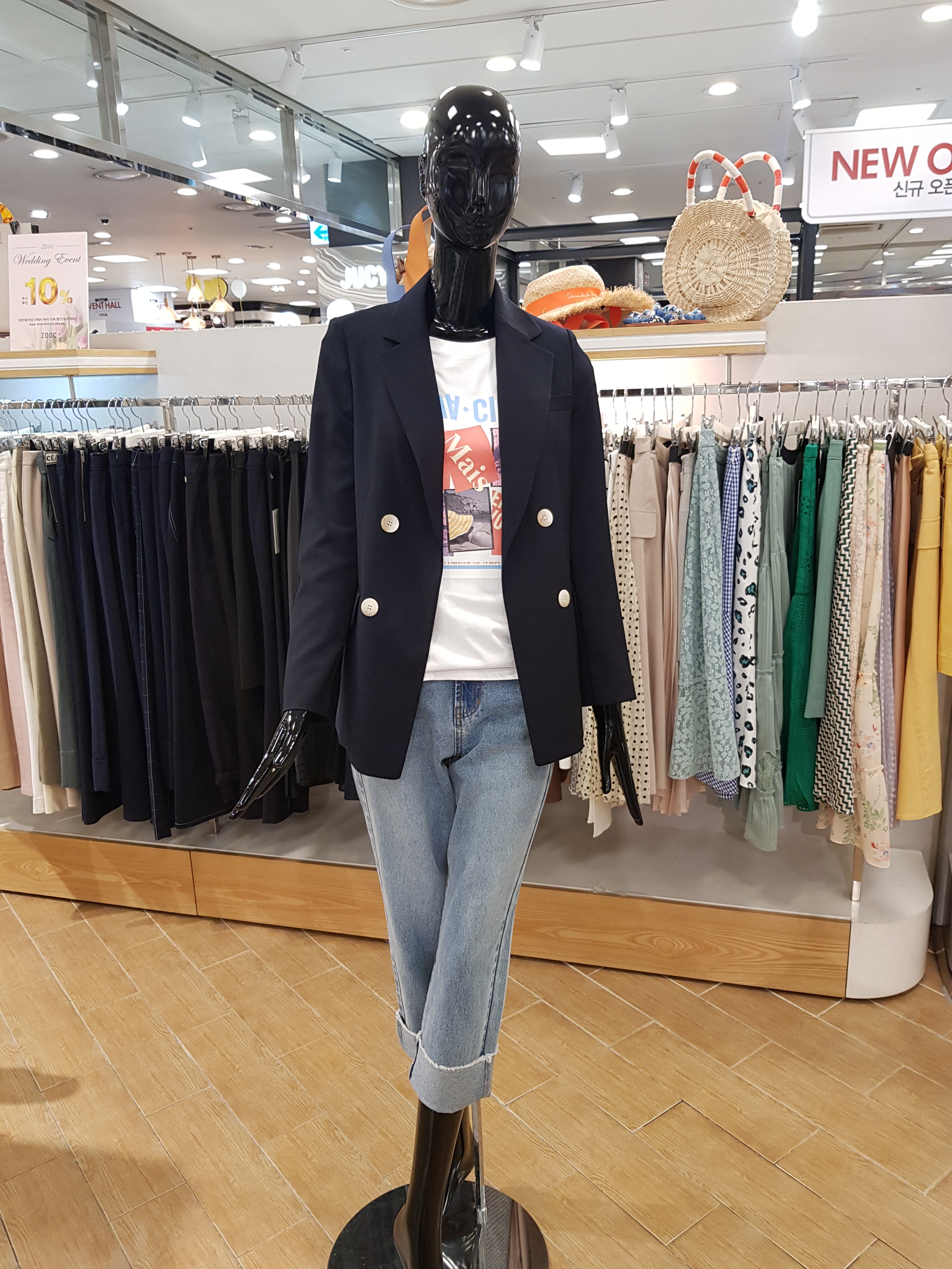 ZOOC  루즈핏 더블버튼재킷 Z192MSF127 : NC송파 주크ZOOC