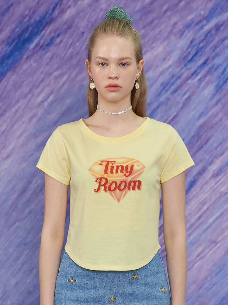 [타이니룸] TINY ROOM T SHIRT / 타이니 룸 티셔츠 / 레몬 : UNALLOYED