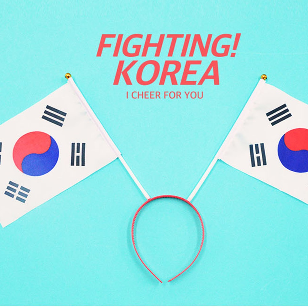 미니 태극기 수기 천 비닐 차량용 국경일 삼일절 광복절 선거 응원 행사용 : 조은쌤