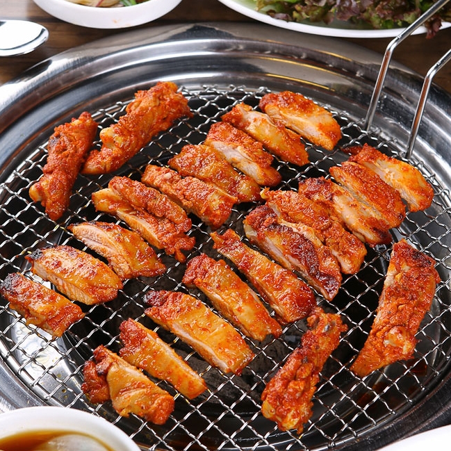 춘천 숯불 양념 닭갈비 간편 요리 500g : 하얀초록스토어