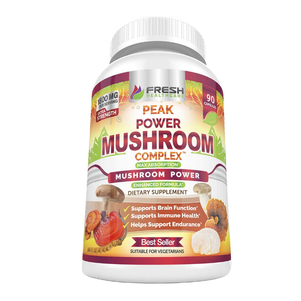 Fresh Healthcare 프레쉬 헬스케어 머쉬룸 90정 Premium 6 Mushroom Immune Support Supplement : 글로벌바이랩