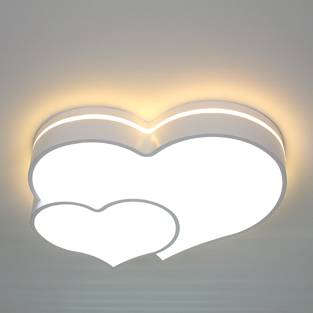 LED방등 투하트 50W 아이방 조명 더블링 인테리어원형 하트방등 투스퀘어 사각 : LED조명은 예스케이라이팅