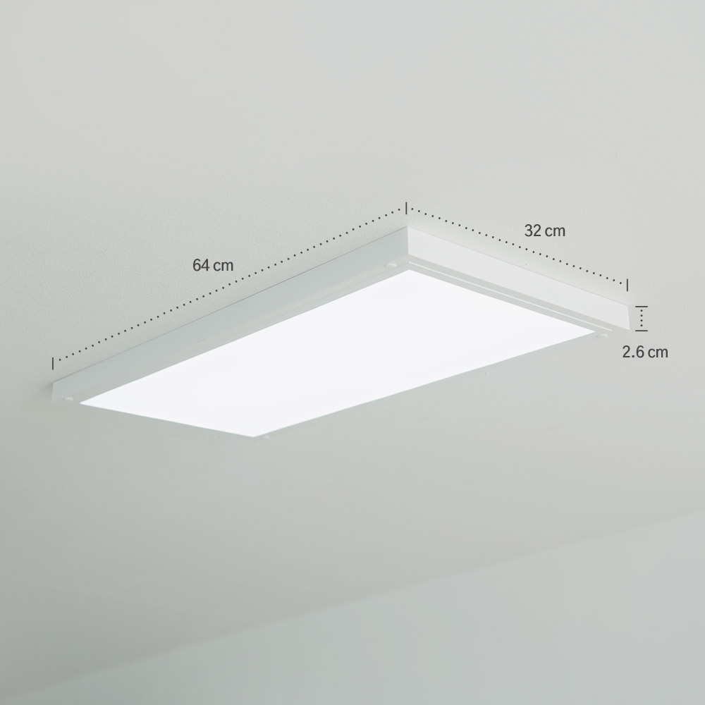 LED 데이온 슬림 직하 엣지 평판조명 30W (640 x 320) : 히트조명 공식스토어