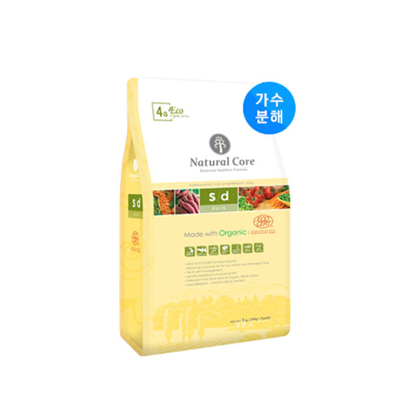 네츄럴코어 에코4 SD 슬림다운 6kg 다이어트용사료 : 개맛집