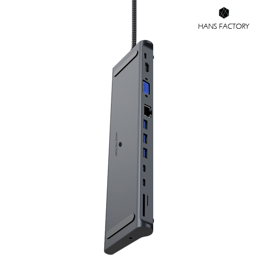 12IN1 USB C타입 노트북 멀티 포트 허브 애플맥북프로 LG올데이그램 삼성노트북 DOCK 독 : 한스 팩토리