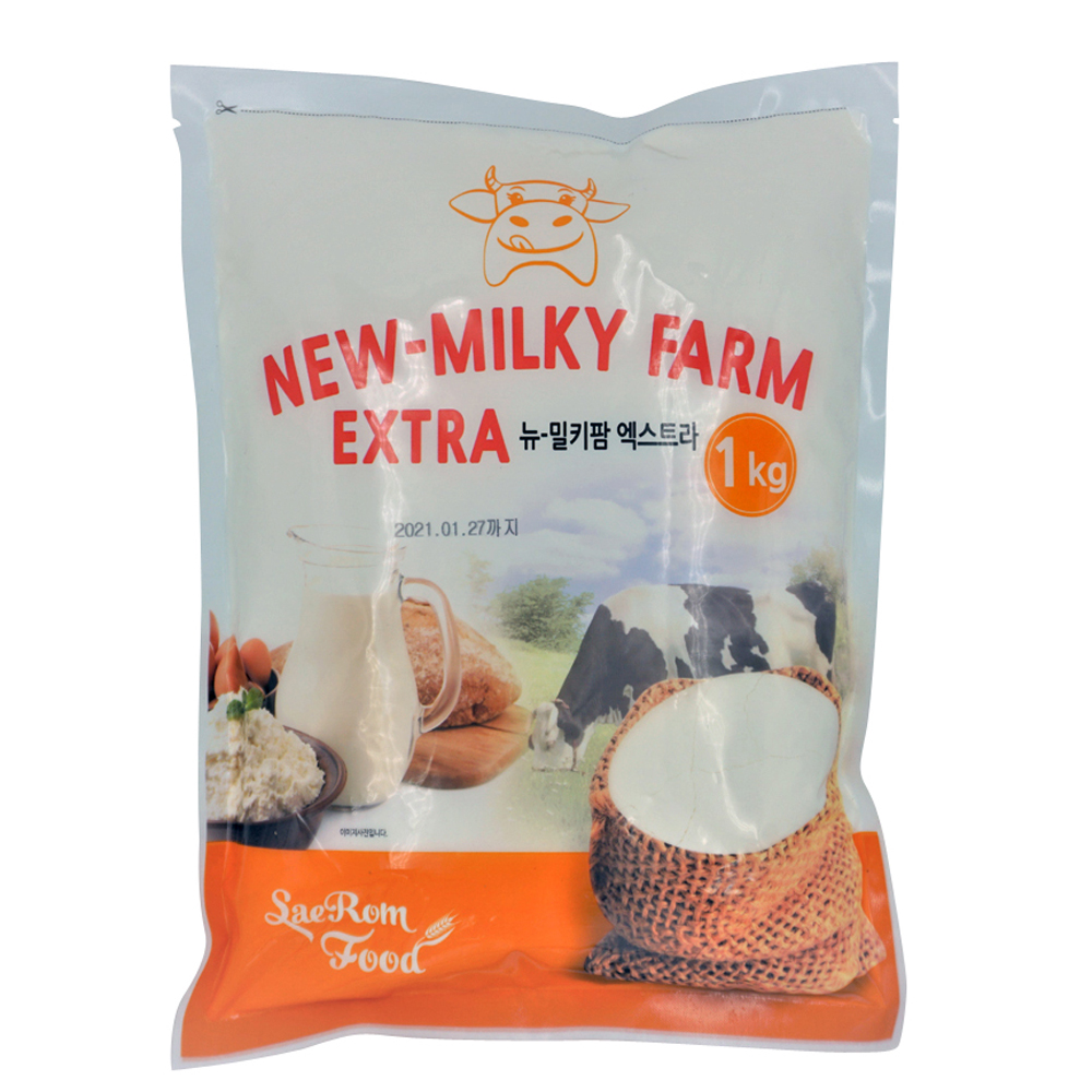 탈지분유 뉴밀키팜 1kg 가공분유 락토유미락 가공유크림 : 도깨비베이킹