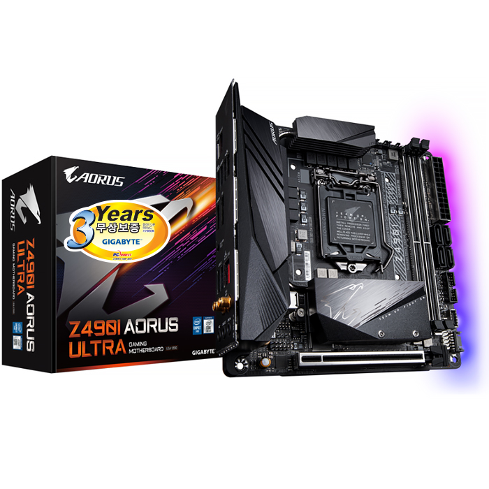 (주)근호컴 [GIGABYTE]Z490I AORUS ULTRA 피씨디렉트 : 근호컴