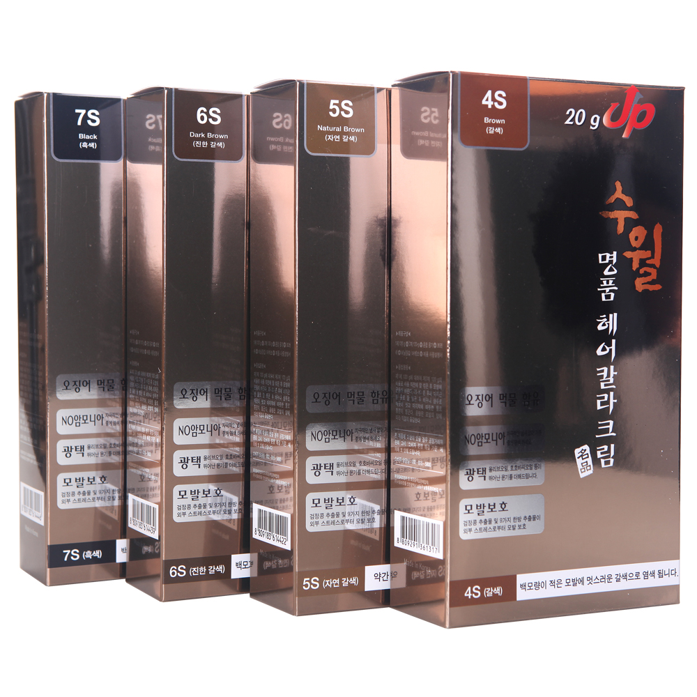 서울화장품 히솝 수월 명품 헤어칼라크림 1/2제각120g : 뉴페이스몰