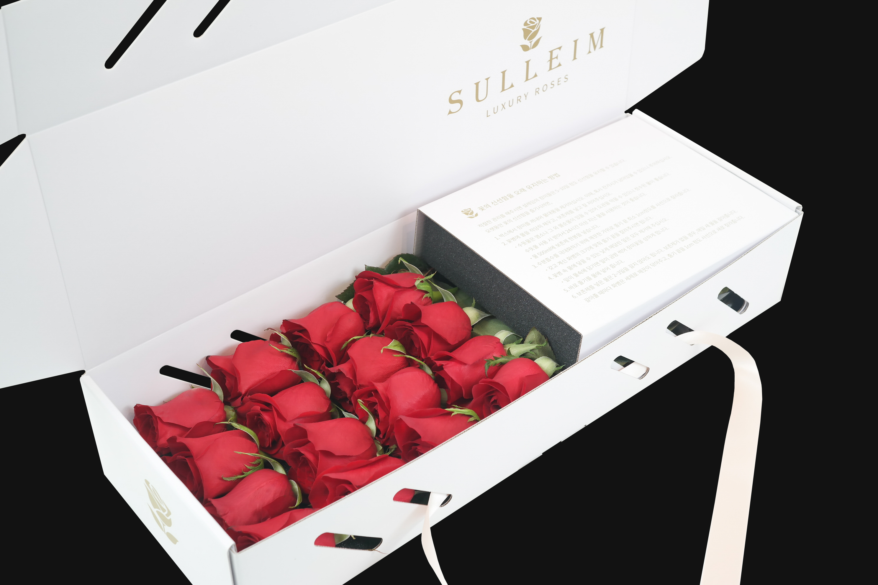 설레임 플라워 대형 로즈박스 레드 생일 기념일 장미 꽃다발 생화 꽃선물 생화택배 꽃배달 : 설레임 플라워