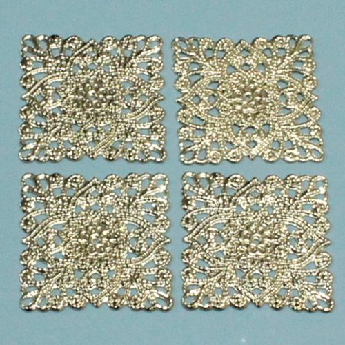 [대도지물] 금속장식(정사각)  대(3 X 3cm) : 대도지물