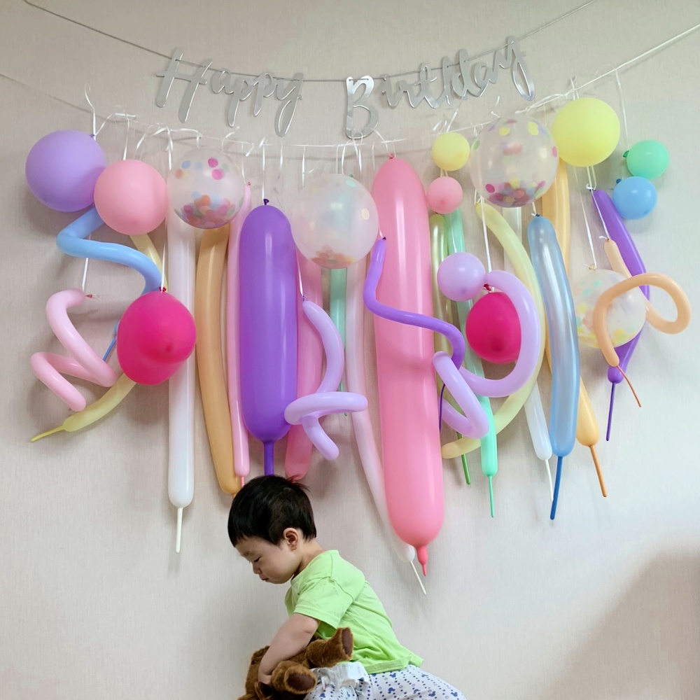 생일파티용품 파스텔 풍선 가랜드 이벤트 셀프촬영 소품 : 쏙쏙마켓