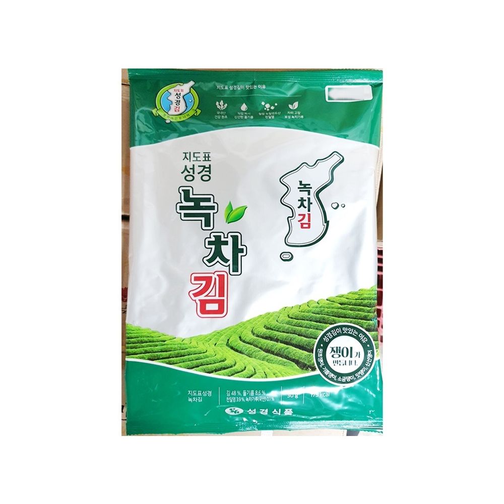 조미 녹차전장김(성경 30g)X10 조미김 김 해조류 해 : 월드잡화점