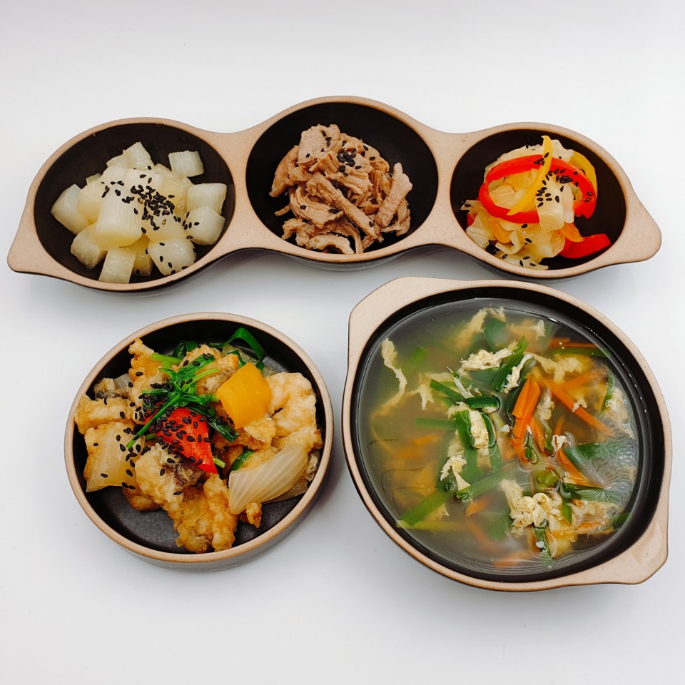 수제반찬 저염식 건강식단 국1종, 반찬4종 3인분 직장인 새벽배송 정기배송 : 소담밥상
