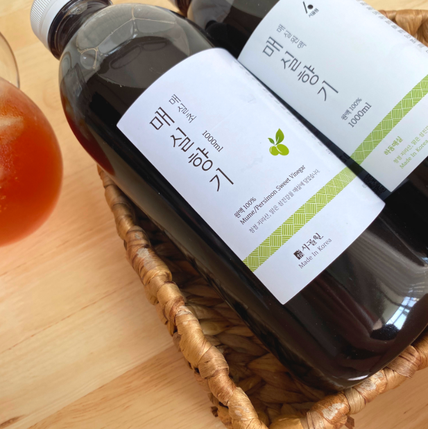하동 천연 발효 매실 감 식초 1000ml : 바른먹거리 길마켓