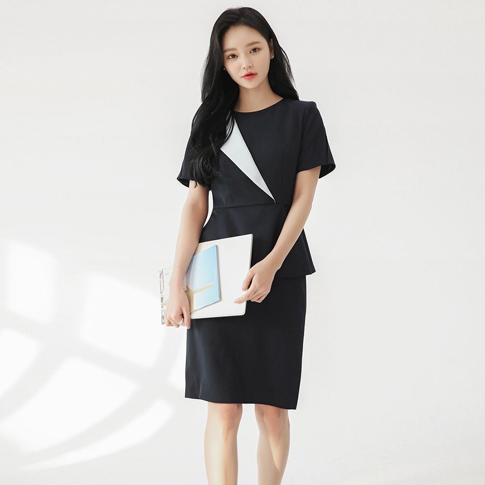 빅토리아 네이비 면접 정장 회사유니폼 호텔유니폼 오피스룩 사무복 피부미용 피부과 코디네이터 : 라린느스타일