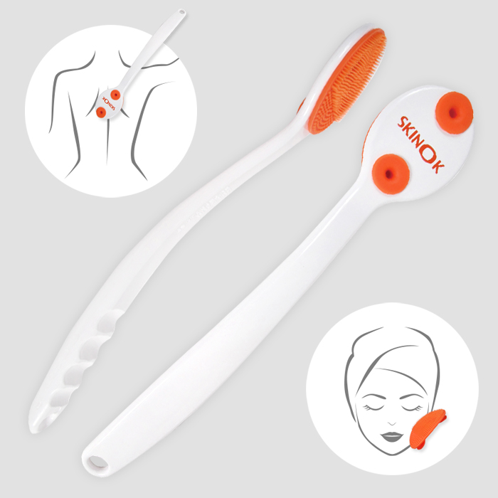스킨오케이 등관리 마사지 셀프 실리콘 브러쉬 : 지니하니