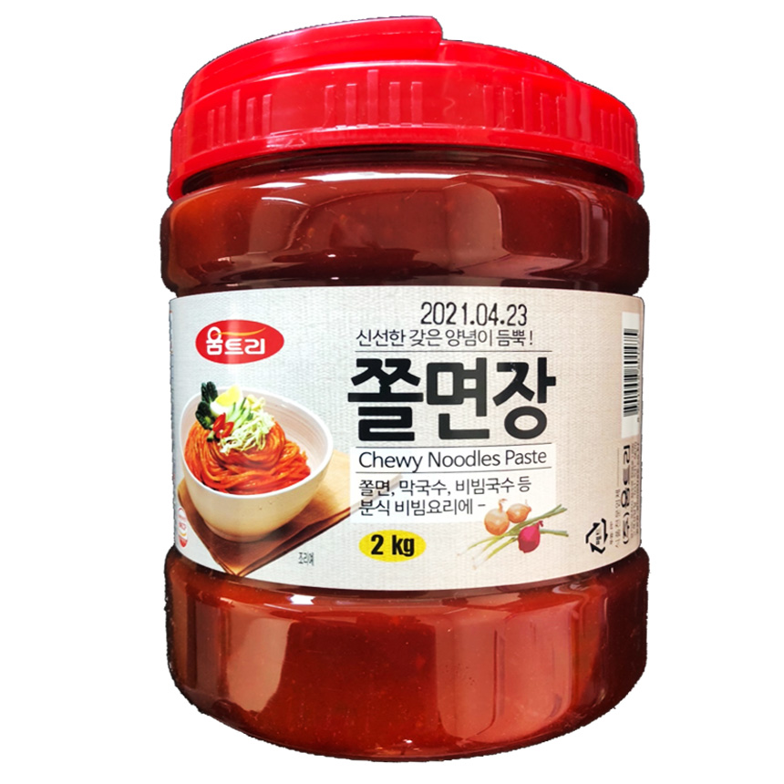 움트리 쫄면장 2kg 비빔장 냉면 국수 비빔냉면 밀면 소스 : 파라잭