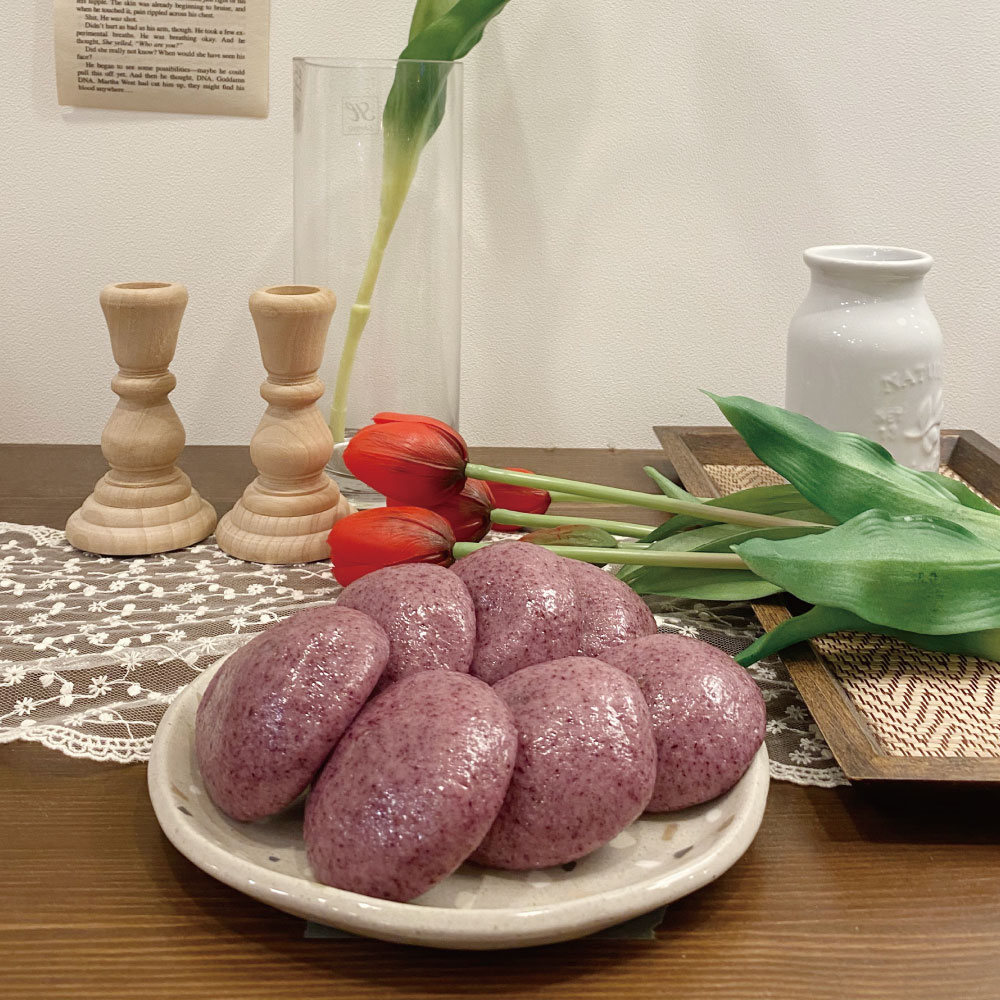 흑미 잔기지 기정 방울 증편 아침식사대용 결혼답례 떡 술떡 50개 울산떡집 맛집 : 울산고래술떡