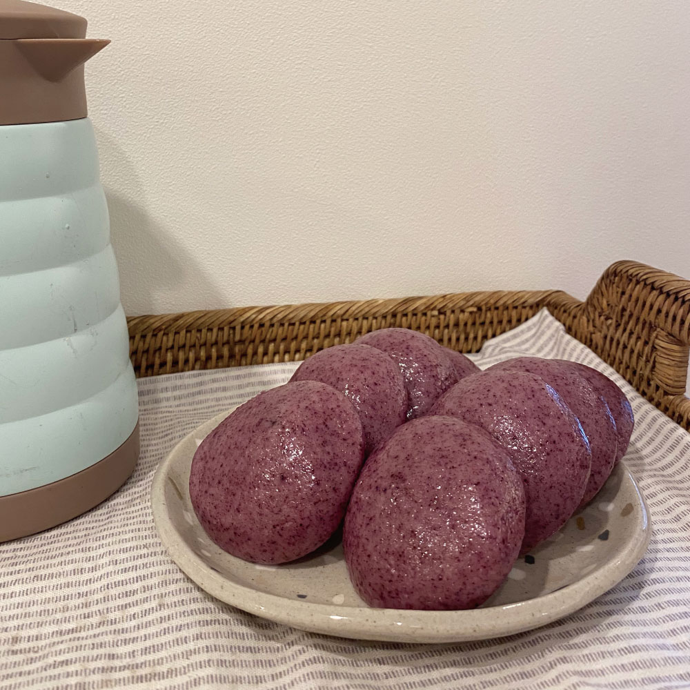 흑미 잔기지 기정 방울 증편 아침식사대용 결혼답례 떡 술떡 50개 울산떡집 맛집 : 울산고래술떡