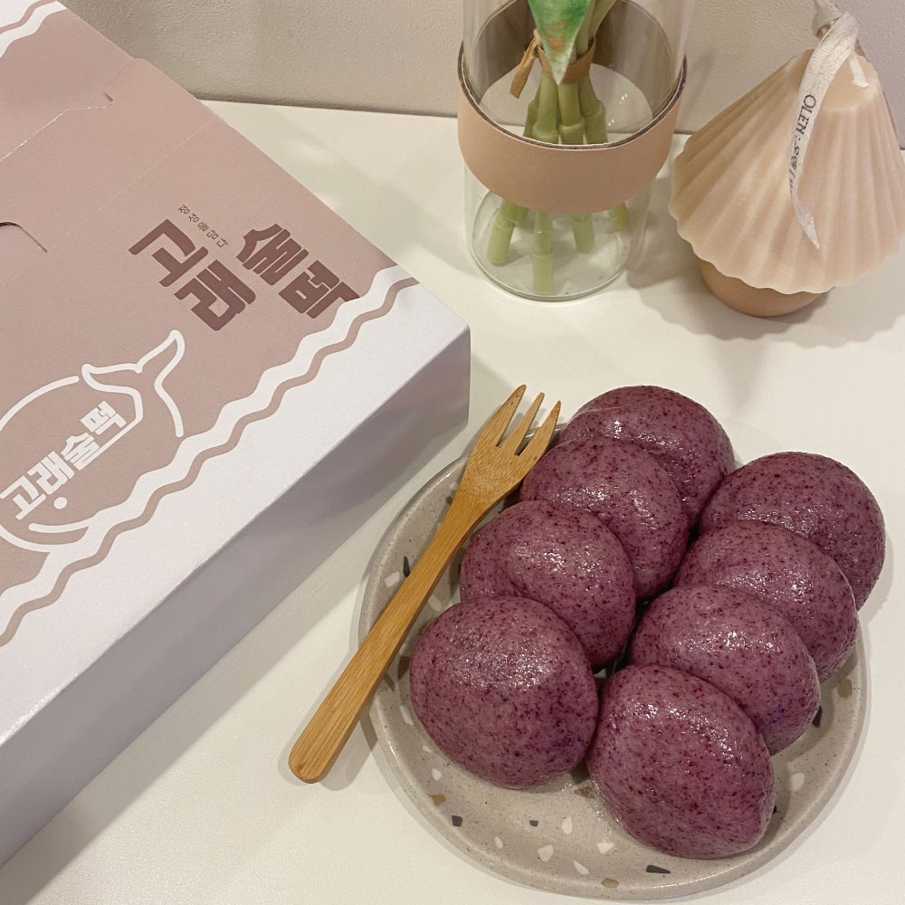 흑미 잔기지 기정 방울 증편 아침식사대용 결혼답례 떡 술떡 50개 울산떡집 맛집 : 울산고래술떡