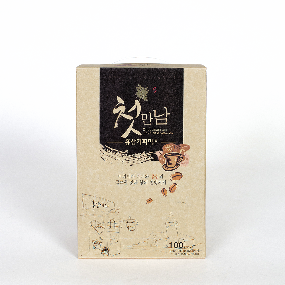 첫만남 홍삼커피 100T (커피믹스, 홍삼) : 마루다