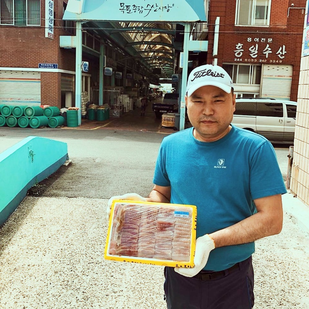목포 흑산도 국산 생 홍어 삭힌 홍어회 : 위대한식탁