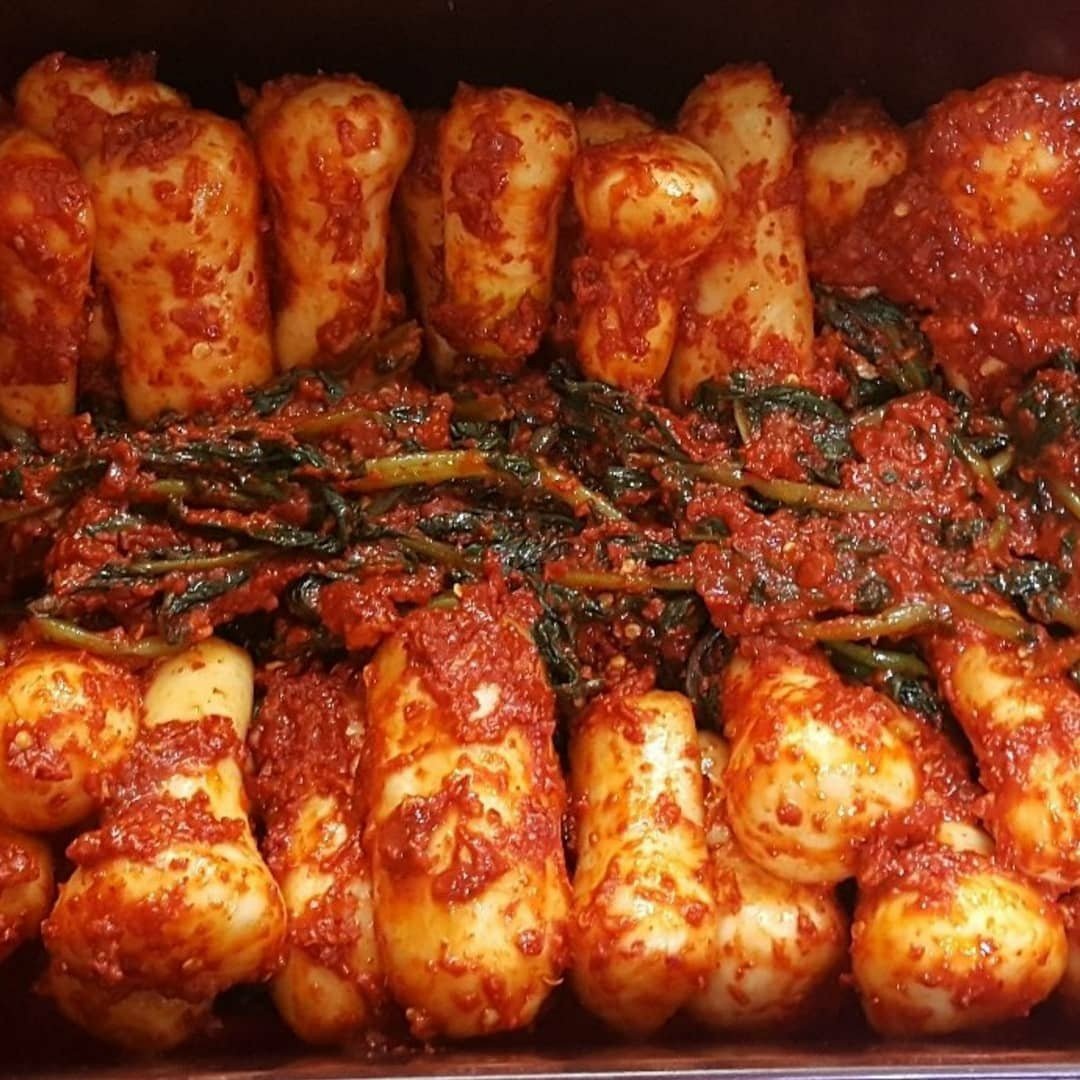 총각김치 : 달콤한삼겹살