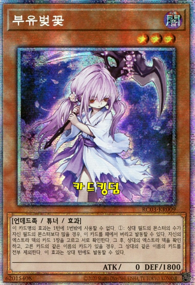 유희왕 한글판 부유벚꽃 프리즈마틱시크릿레어 RC03-KR009 : 카드킹덤