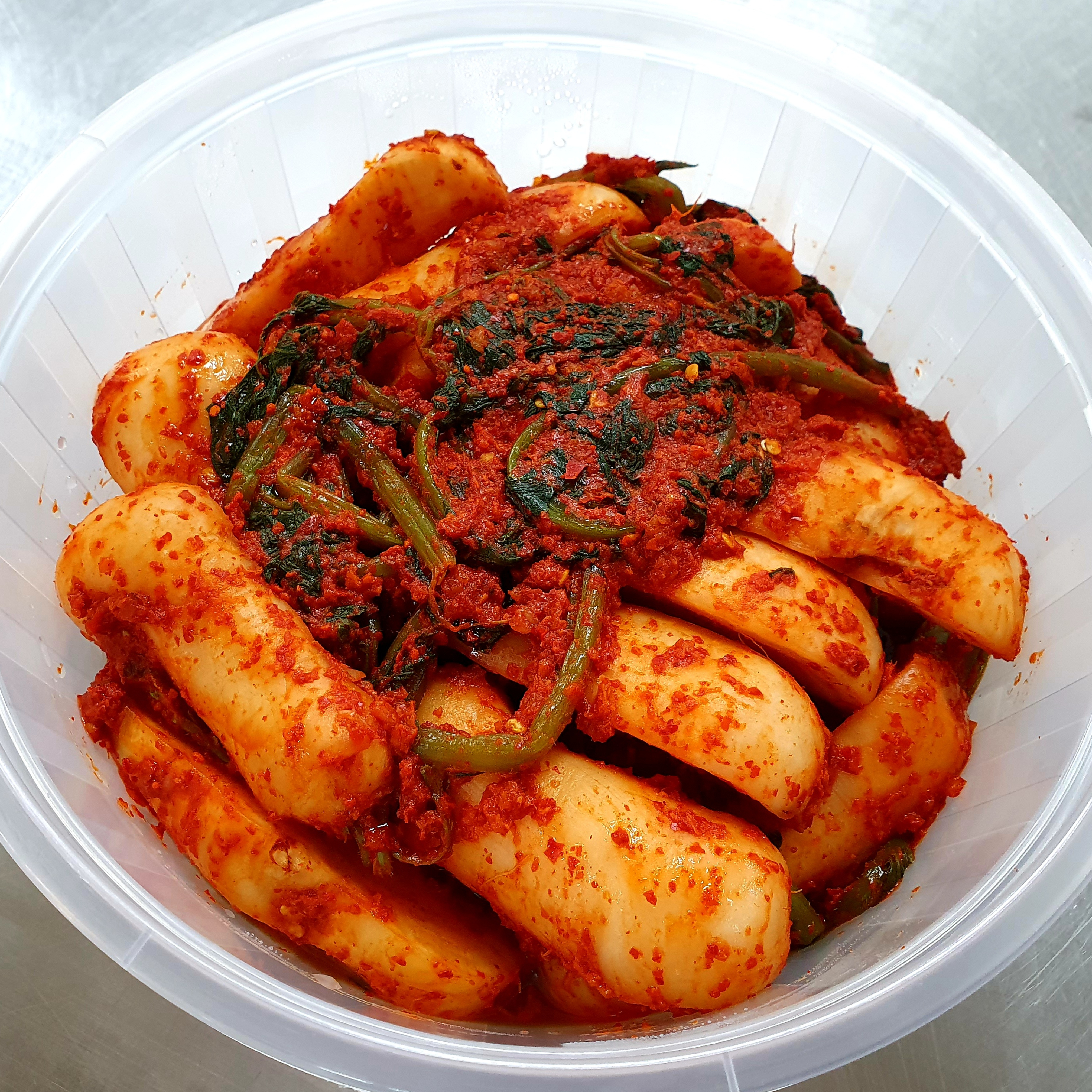 총각김치 : 달콤한삼겹살