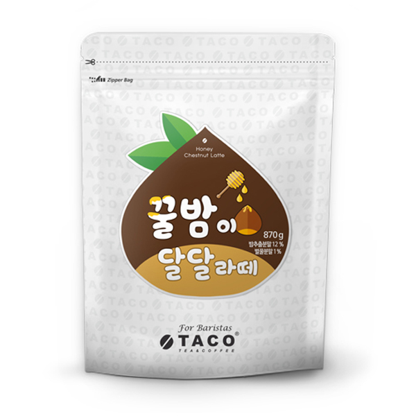 타코 꿀밤이 달달라떼 870g : 카페 캐서린