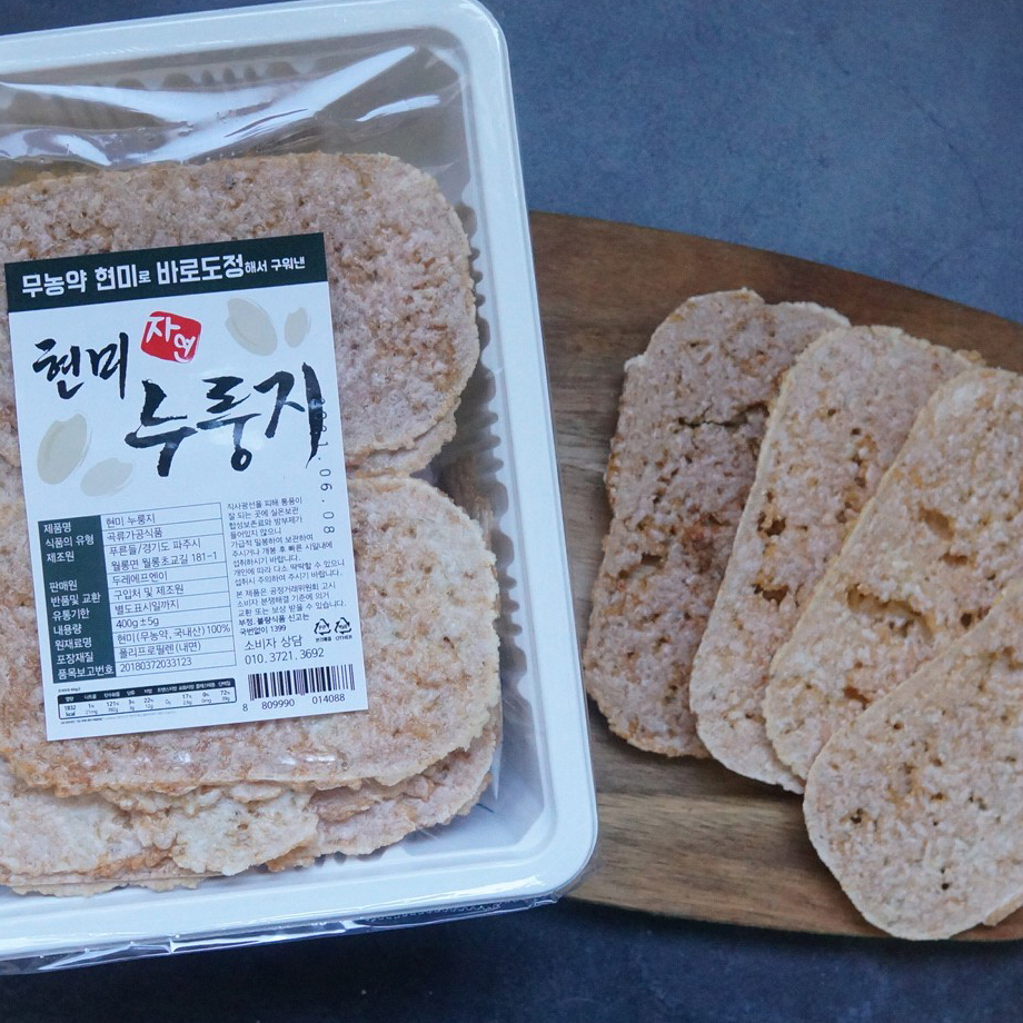 [두레에프엔이]현미 누룽지 400g/바삭한 과자/영양간식/국내산 현미/누룽지 : 두레촌 전통식품 DRC
