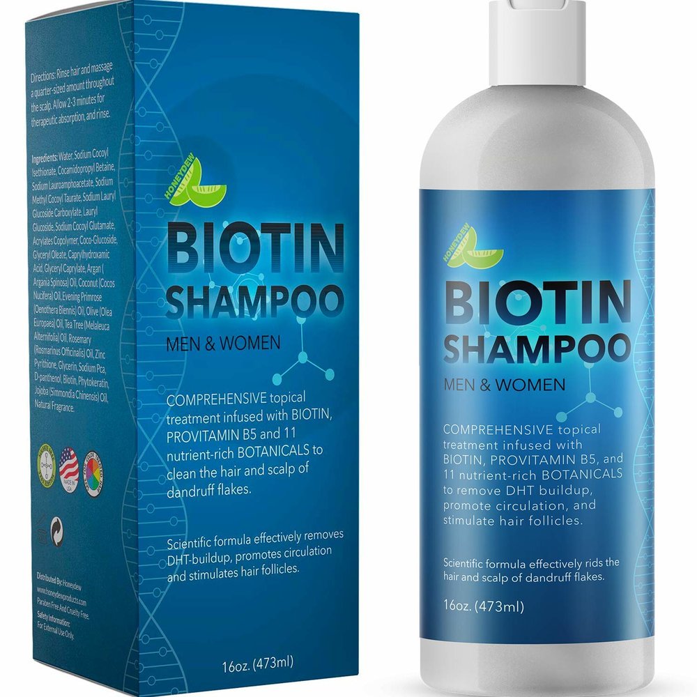 (미국직배) Maple Holistics 비오틴샴푸 473ml Biotin Shampoo for Men and Women - Natural DHT Blocker : 퀵솔루션