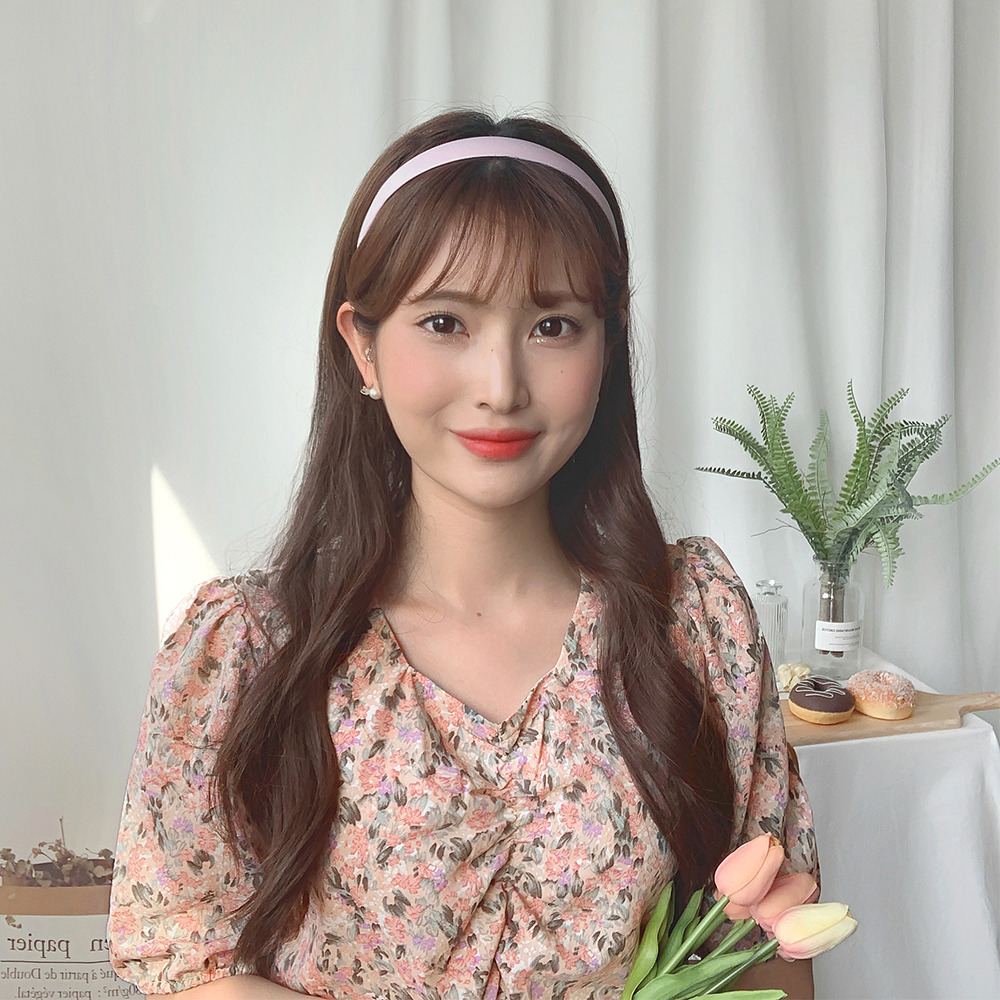 데이로그 심플 레트로 실크 머리띠 헤어밴드(12color) : 위키드클로젯