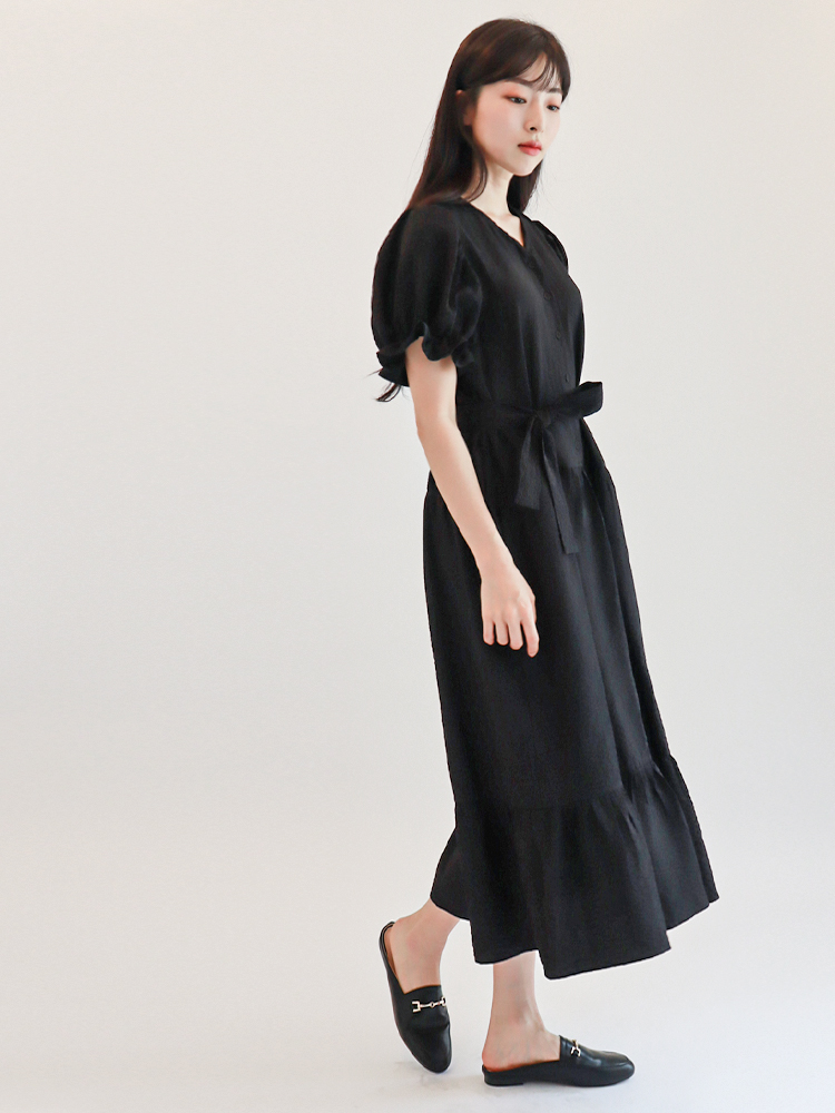 [몬티스] 몽상원피스 블랙/ Mongsang Dress in Black : 몬티스