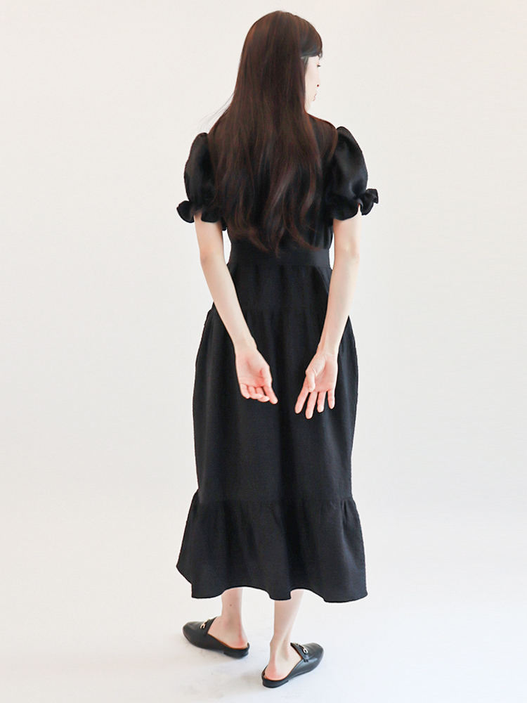 [몬티스] 몽상원피스 블랙/ Mongsang Dress in Black : 몬티스