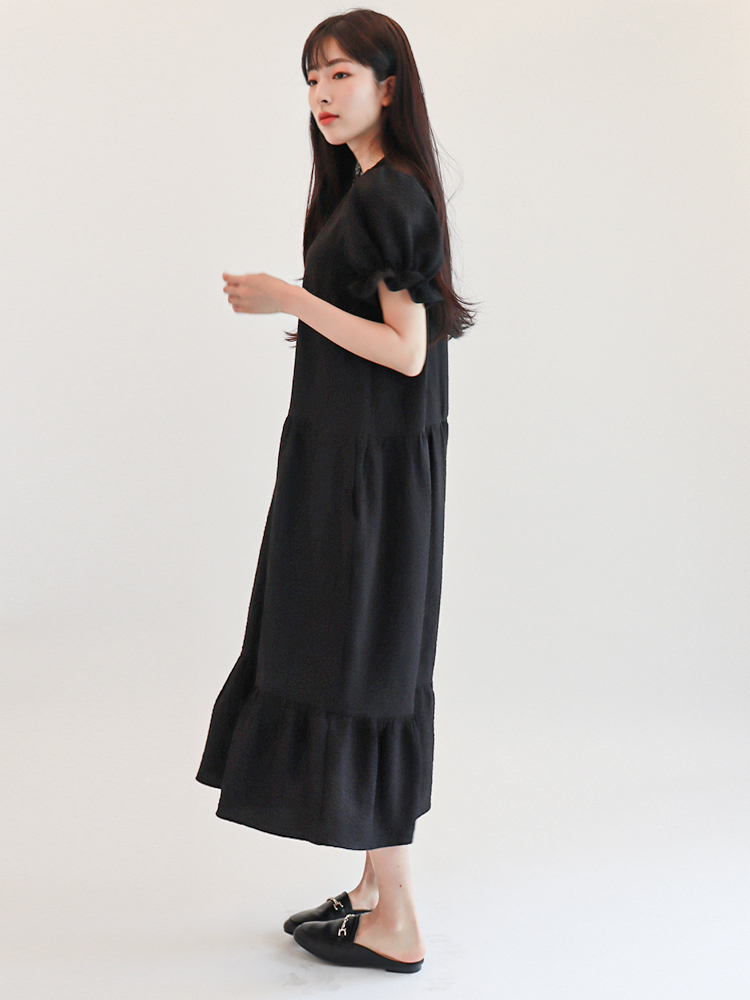 [몬티스] 몽상원피스 블랙/ Mongsang Dress in Black : 몬티스