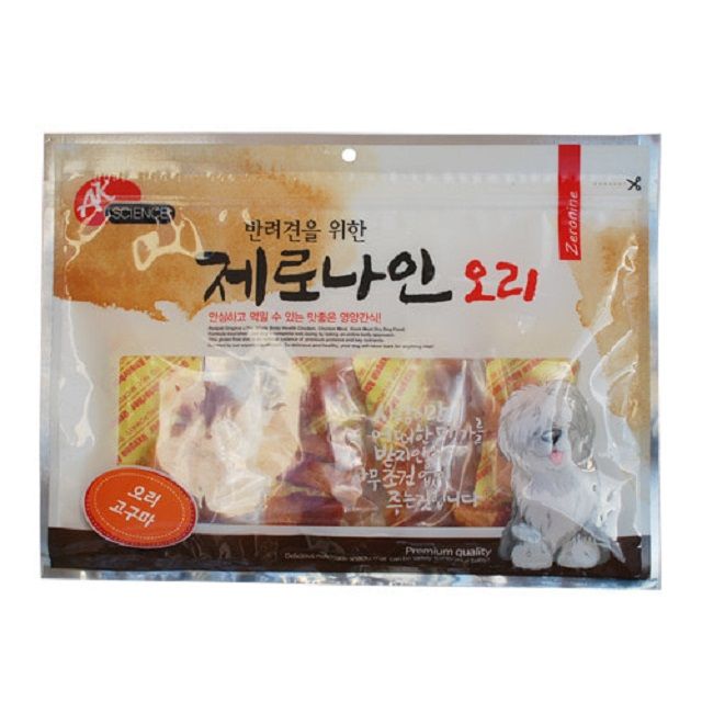반려견육포 사료 건강식 애견특식 오리고구마300g : 월드잡화점