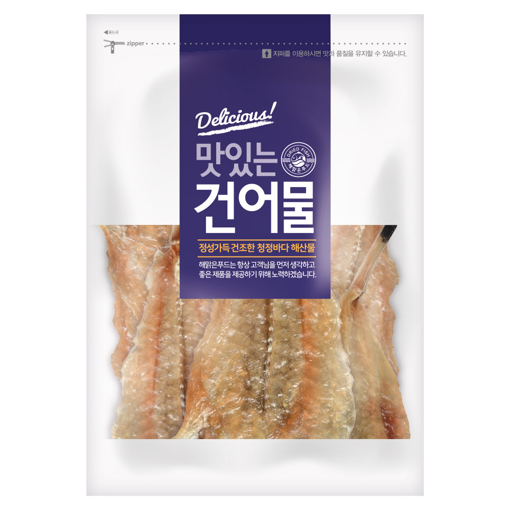 해맑은푸드 통순살 아귀포 300g : 해맑은푸드
