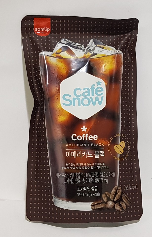 삼립 카페스노우 아메리카노 블랙230ml : 곰돌이아저씨