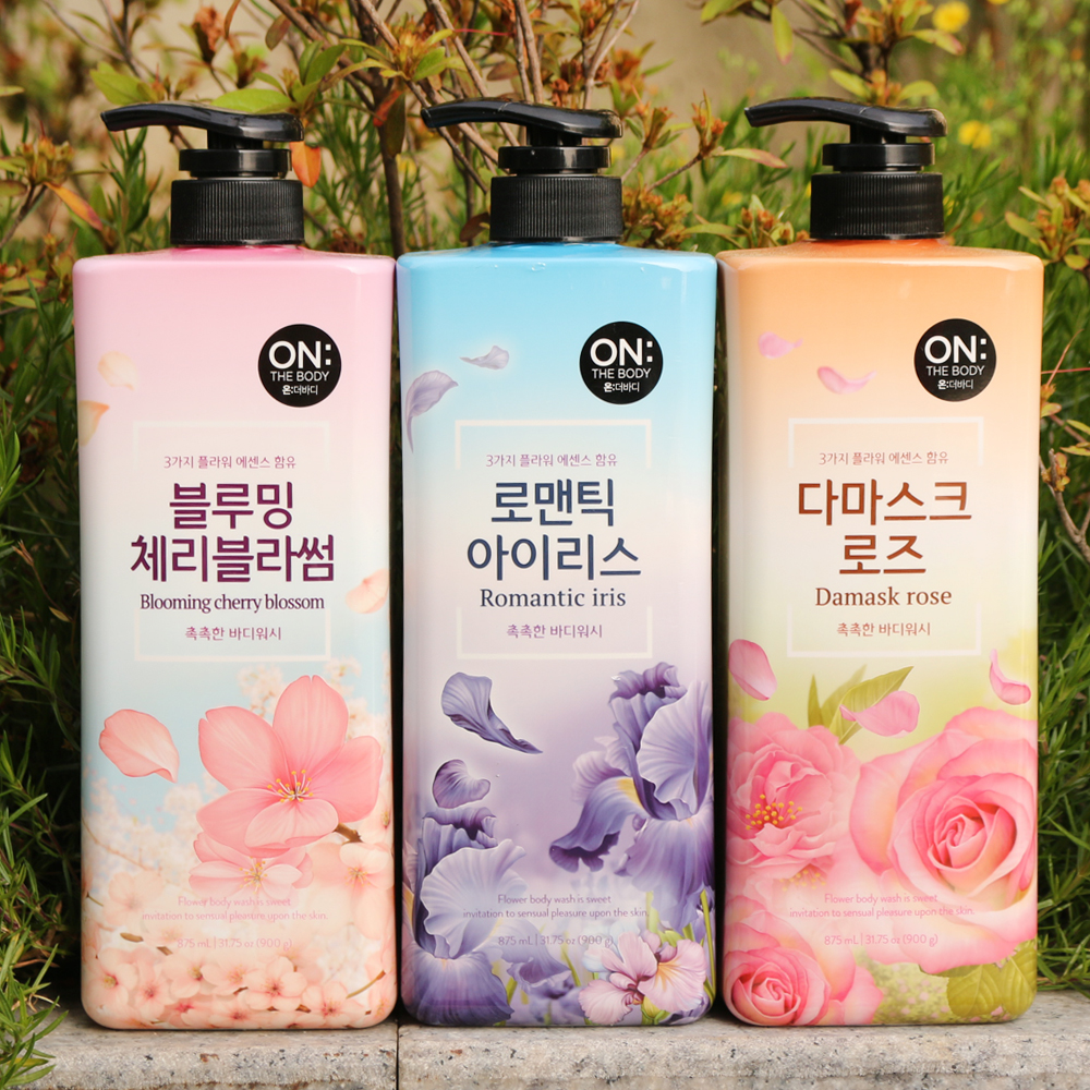 온더바디 3가지 플라워 에센스 함유 촉촉한 바디워시 3종중 2종 선택 : 꼰나드리