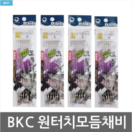 낚시카페 백경조침 원터치 모듬채비 농어 우럭 낚시채비 BK-435 : 낚시카페