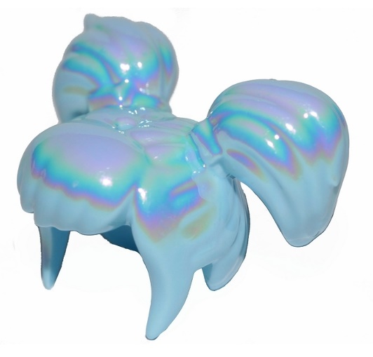 레고부품 헤어 [Bright Light Blue] Mini Doll, Hair Short Bangs and 2 Short Pigtails(34697pb01/6261350) 브릭마켓 : 브릭마켓
