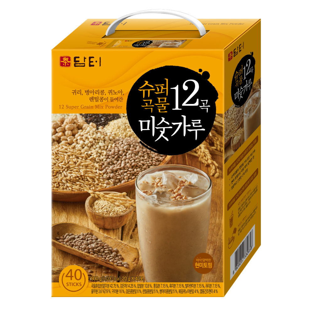 담터 15곡 미숫가루  슈퍼곡물 12곡 마 15곡 검은콩 검은참깨 흑미 : 평중