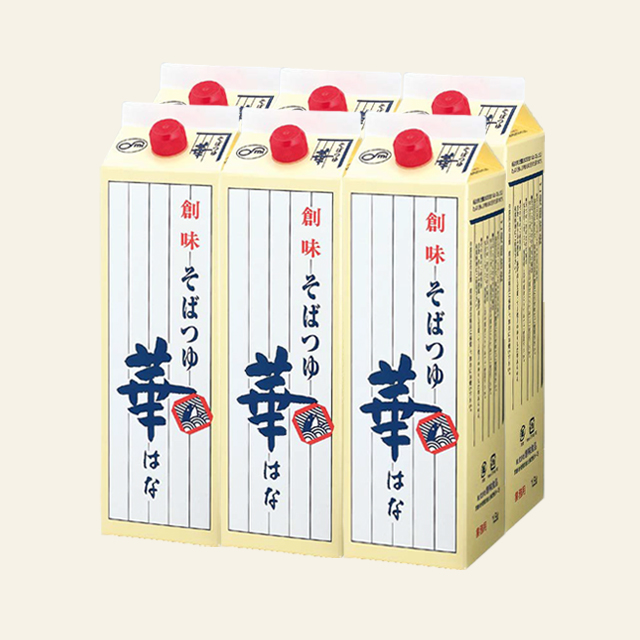 소바쯔유 하나 1.8L x 6팩 -우동 국물 모밀 소바 냉모밀 조림 메밀 소스 잔치국수 : 젠미야