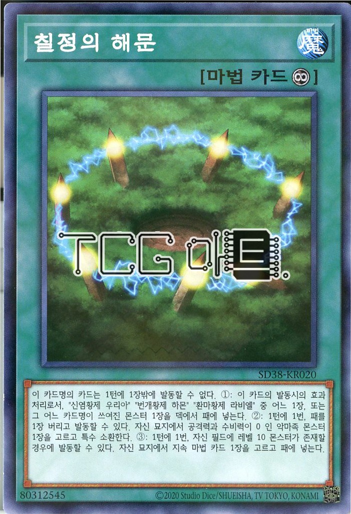 칠정의해문 (SD38-KR020) Parallel Rare 한글판 유희왕 : TCG마트