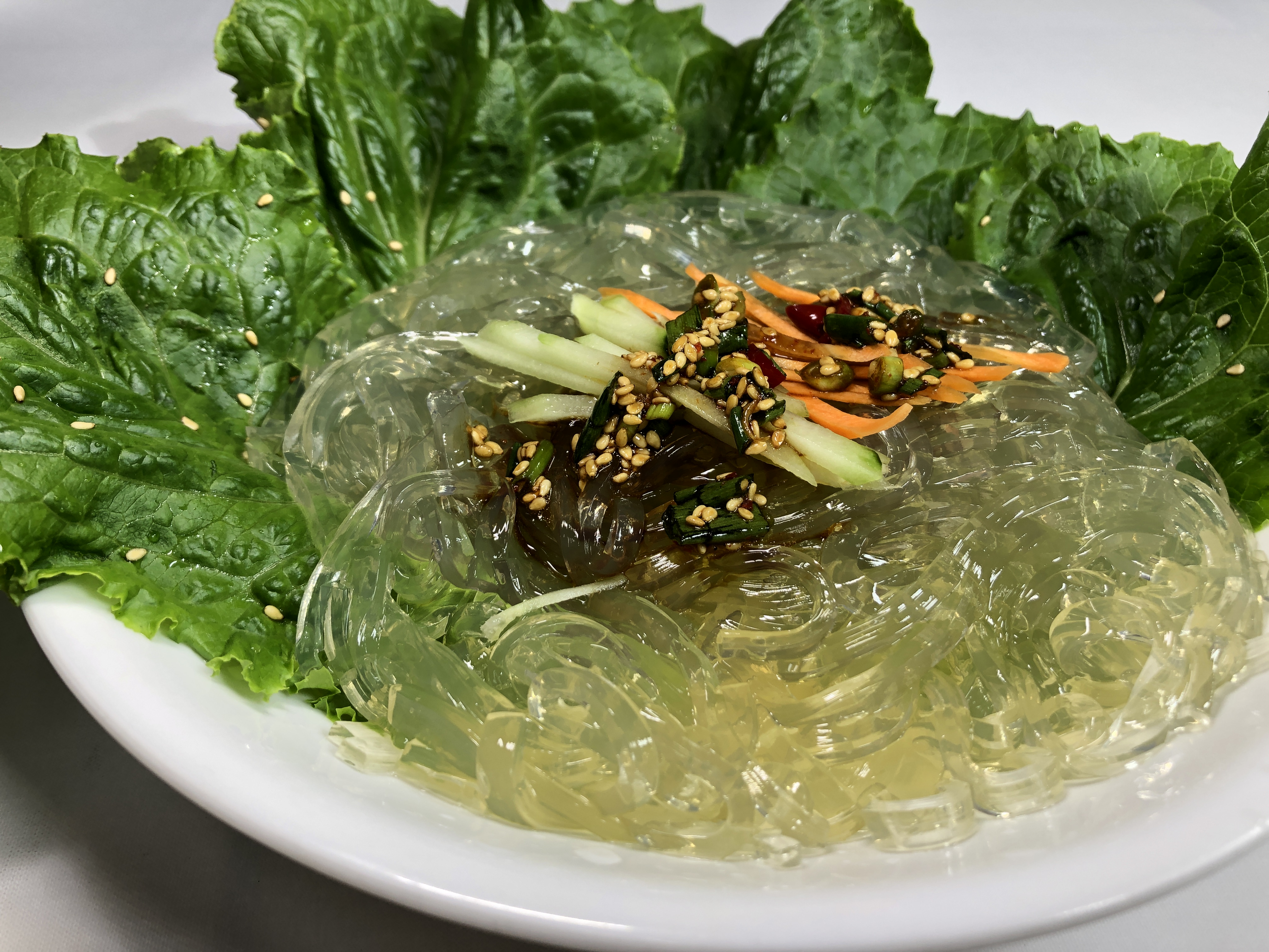 월산식품 50년 전통 우묵채 / 우무채 / 우뭇가사리 400g : 월산식품